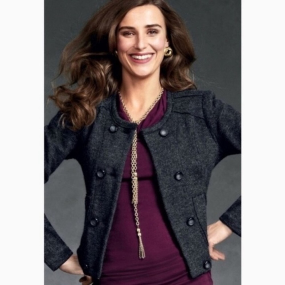 CAbi grey wool jacket